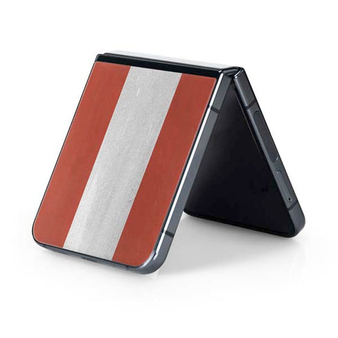 Latvia Flag Distressed Galaxy Z Flip5 5G Skin